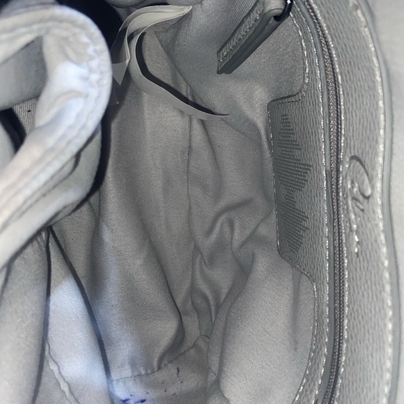 Women’s CELINE DION light‎ gray floral backpack - Picture 9 of 16